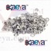 OkaeYa-500 Sets Eyelet Grommet Hole Rivets(set of 500 male and 500 female) Silver color